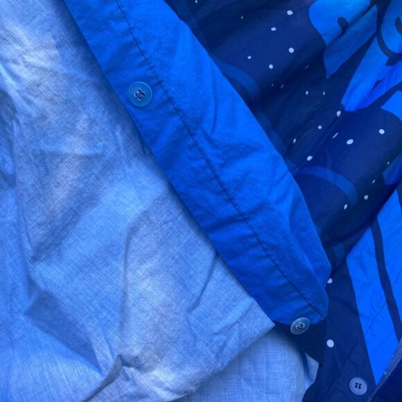 STAR WARS Droids R2-D2 and BB-8 Organic Cotton Navy Blue Duvet Cover TWIN Size - Picture 9 of 12